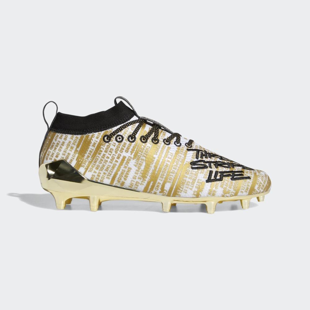 Ghete Fotbal Adidas adizero 8.0 Barbati Romania - Albi/Negrii/Aurii Metal EG2449